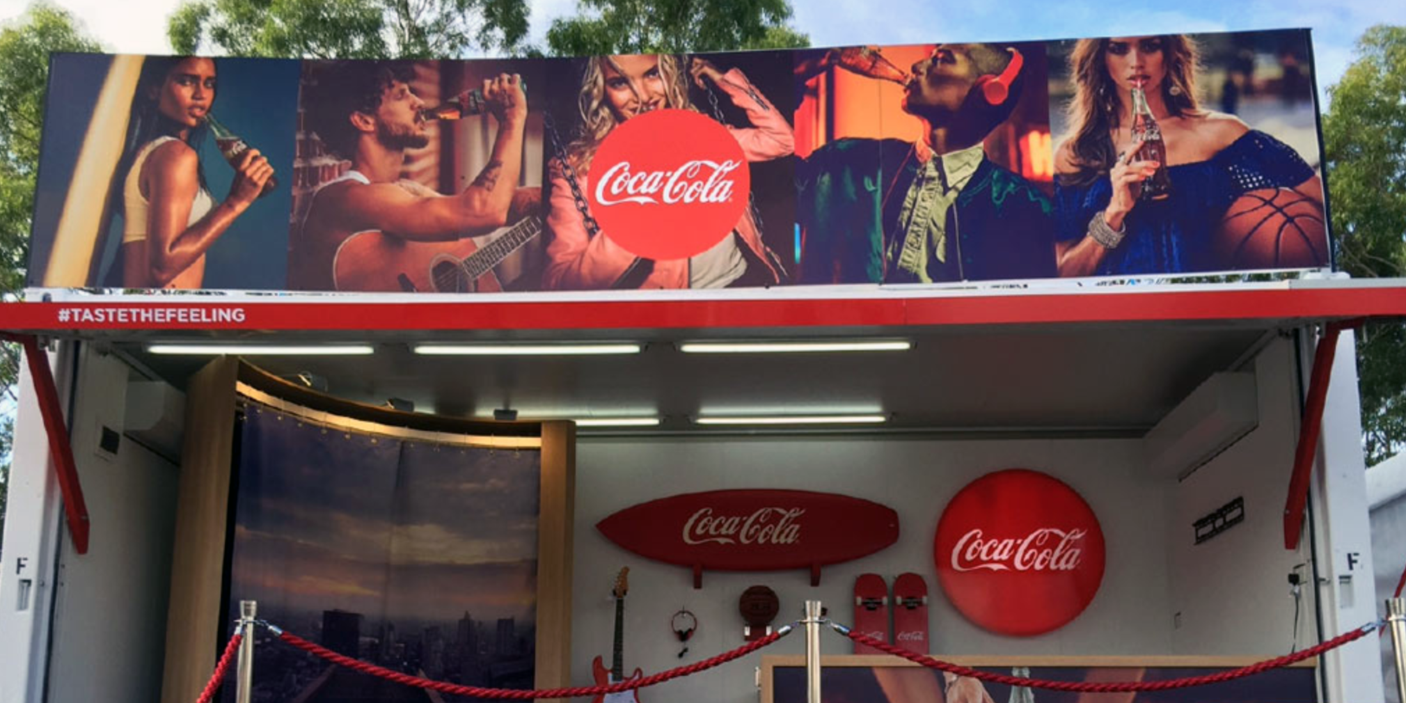 Shipping container signs - Coca-Cola