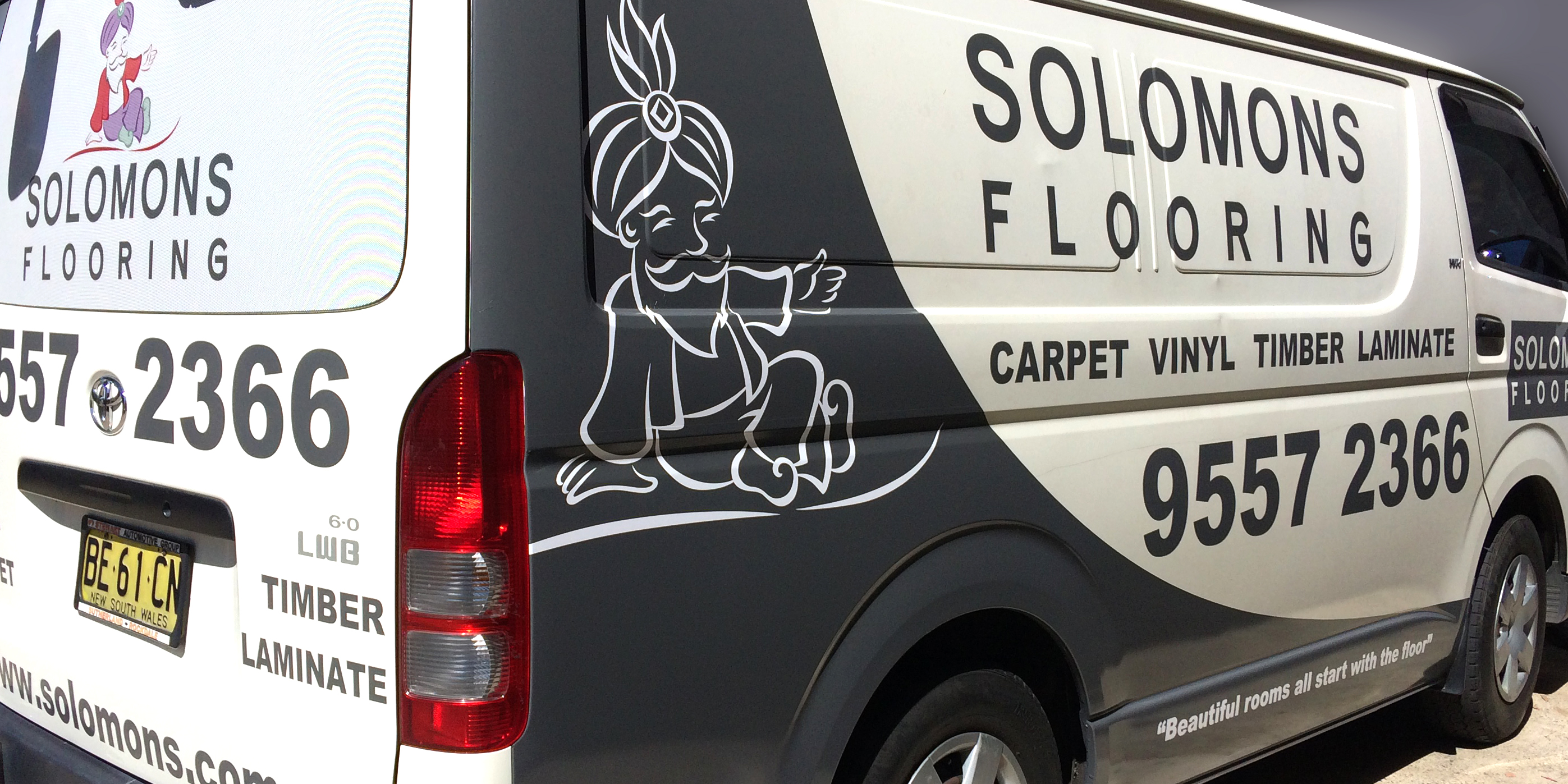 Vehicle signs Sydney - Solomons Flooring